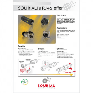 UT0 RJ45 TRIM TRIO Screenshot of Datasheet