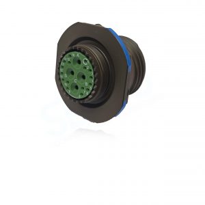 a black and green connector