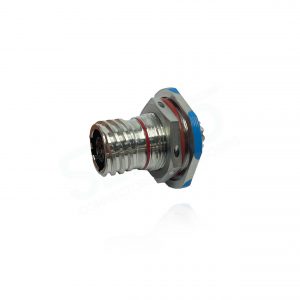 Eaton Souriau, EN3645K7AN35FN, Jam Nut Receptacle, 6 size 22D Socket Contacts, shell size 09, Passivated Stainless Steel (K) Plating. For use in Aerospace, Industrial and Military.