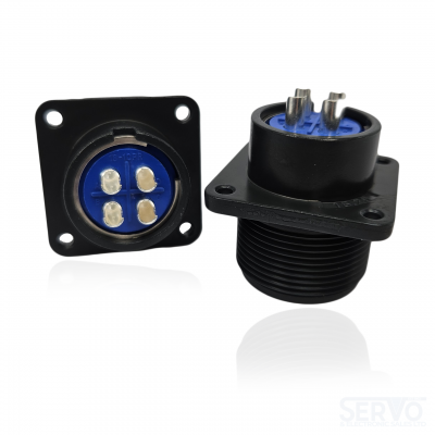 Fujikura, D/MS3102A18-10P, Box Mounting Receptacle, 4 size 12 Pin Contacts, Shell Size 18, Black Trivalent Chromate.