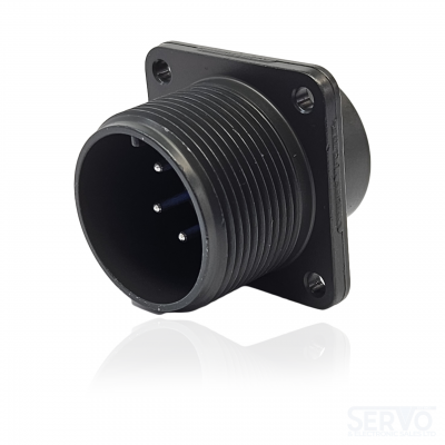 Fujikura, D/MS3102A18-20P, Box Mounting Receptacle, 5 size 16 Pin Contacts, Shell Size 18, Black Trivalent Chromate. For use in Aerospace, Industrial and Welding.