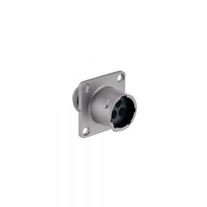 Eaton Souriau, UT0X0103P, Male Square flange receptacle, Shell size: 10 with 2 #16 contacts + ground