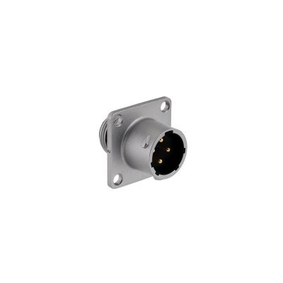 Eaton Souriau, UT0X0104P, Male Square flange receptacle, Shell size: 10 with 4 #16 contacts