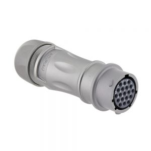 Eaton Souriau, UT0X1MS1419P, Male Free hanging receptacle, Shell size: 14 with 19 #20 contacts. Contacts sold separately.