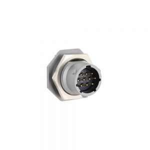 Eaton Souriau, UT0X71210P, Male Jam nut receptacle, Shell size: 12 with 10 #20 contacts. Contacts sold separately.