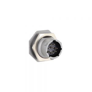 Eaton Souriau, UT0X712E8P, Male Jam nut receptacle with solder cup contacts loaded, Shell size: 12 with 8 #16 contacts. Contacts included.