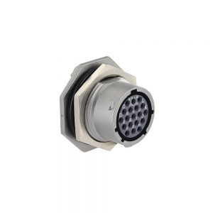 Eaton Souriau, UT0X6MS1419S, Female Plug with backshell, Shell size: 14 with 19 #20 contacts. Contacts sold separately.