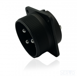 Fujikura, D/MS3102A32-2P, Box Mount Receptacle, 3 size 4, 2 size 16 Pin contacts, Shell Size 32, Black Trivalent Chromate. For use in Aerospace, Industrial and Welding.