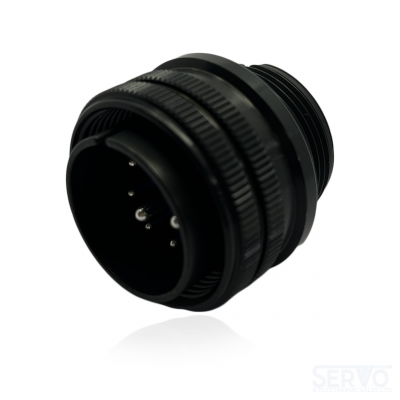 Fujikura, D/MS3106A20-16P(D190), Moistureproof Straight Plug, 2 size 12 and 7 size 16 Pin Contacts, Shell Size 20, Black Trivalent Chromate. For use in Aerospace, Industrial and Welding.