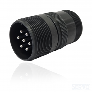 Fujikura, D/MS3101A20-15P, Cable Connecting Receptacle, 7 size 12 Pin Contacts, Shell Size 20, Black Trivalent Chromate. For use in Aerospace, Industrial and Welding.