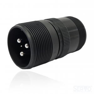 Fujikura, D/MS3101A20-22P, Cable Connecting Receptacle, 3 size 8 and 3 size 16 Pin Contacts, Shell Size 20, Black Trivalent Chromate. For use in Aerospace, Industrial and Welding.