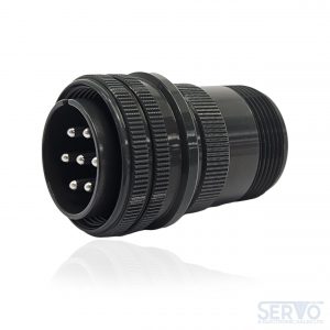 Fujikura, D/MS3106A20-15P, Straight Plug, 7 size 12 Pin Contacts, Shell Size 20, Black Trivalent Chromate.