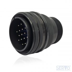 Fujikura, D/MS3106A28-16P, Straight Plug, 20 size 16 Pin Contacts, Shell Size 28, Black Trivalent Chromate.