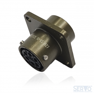 Yeonhab, YH3112E10-6S MIL-DTL-26482 I Style Box Mounting Receptacle, Green Zinc, Shell Size 10 with 6 Size 20 Socket Contacts.