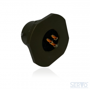 Yeonhab, YH3114A12-3P MIL-DTL-26482 I Style Jam Nut Receptacle, Green Zinc, Shell Size 12 with 3#16 Pin Contacts.