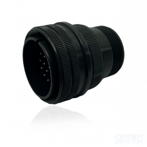 Fujikura, D/MS3106A28-12P, Straight Plug, 26 size 16 Pin Contacts, Shell Size 28, Black Trivalent Chromate.
